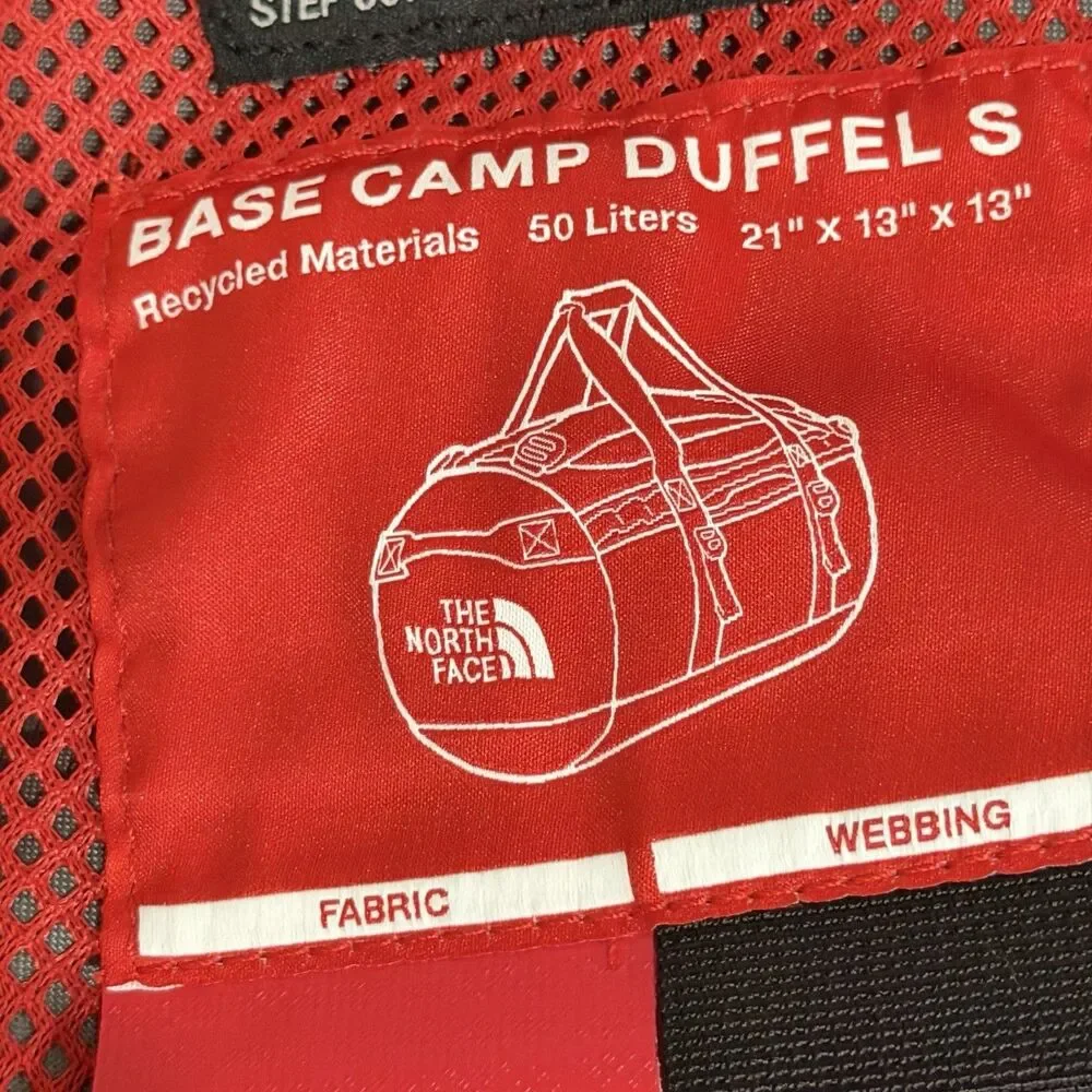 The North Face Small Base Camp Duffel 50L Carry-On Friendly Red/Black - NEW Read